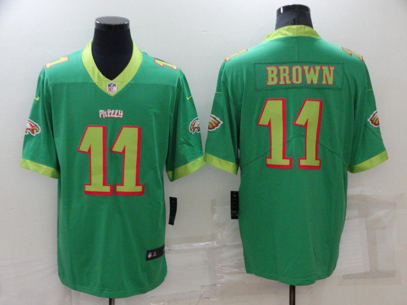 Men Philadelphia Eagles #11 Brown Green 2022 Nike Limited City Edition NFL Jersey